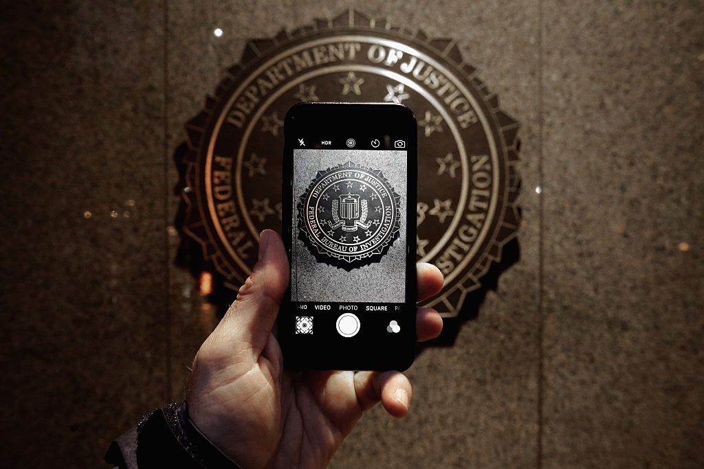 Apple Protester FBI Headquarters Washington DC
